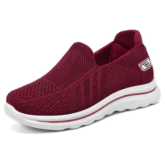 tênis leve e respirável ortopédico feminino sem cadarço skechers slip comfort sneakers para dores nos pés calcanhar fascite esporão