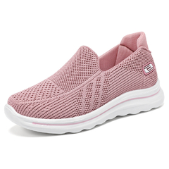 tênis leve e respirável ortopédico feminino sem cadarço skechers slip comfort sneakers para dores nos pés calcanhar fascite esporão