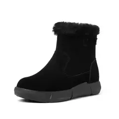 BOTA FEMININA DE CAMURÇA FORRADA | ORTOBELA FUZZ®