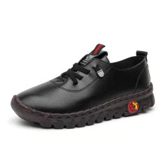 tênis feminino ortopédico Alyvio exclusive premium de couro confortplus preto