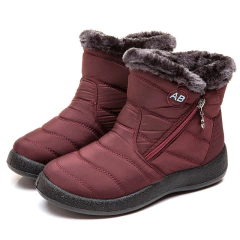 bota impermeável e forrada de cano alto para inverno e neve a prova dágua anne marie hotconfort