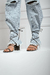 Imagen de SANDALIAS ADA TIRAS SIMIL CUERO NEGRO Y BLANCO