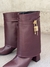 Botinetas Orion Simil Cuero Bordo - comprar online