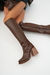 BOTAS MOR CHOCOLATE SIMIL CUERO