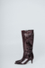 BOTAS VALENTINA SIMIL CUERO CROCO BORDO - comprar online