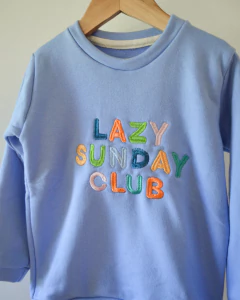Buzo Lazy Club Celeste - comprar online