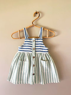 Vestido Carlota Azul - comprar online