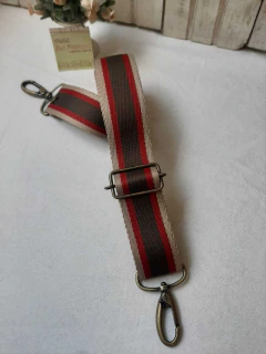 Alça para bolsa transversal listras um clássico! 125 cm LV - loja online