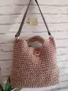 Alça para bolsa couro eco argola articulada com strass 55 cm 1pç