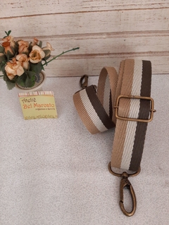 Alça de bolsa colorida transversal 125x 2,80 cm largura +de 20 estampas - comprar online