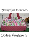 Molde com passo a passo da bolsa para viagem G
