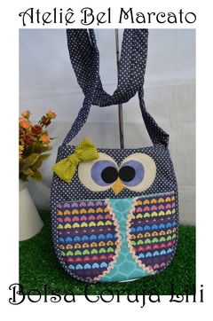 Projeto da Bolsa transversal modelo Coruja Lili