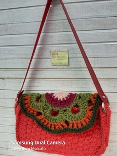 Alça para bolsa cluth couro eco vermelha 66 cm x 1,8 cm