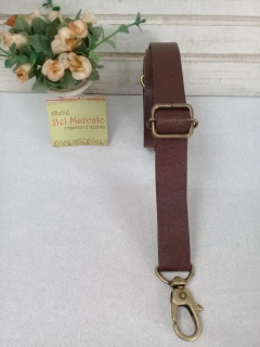 Alça para bolsa feminina de couro legítimo 125x2 cm CORES