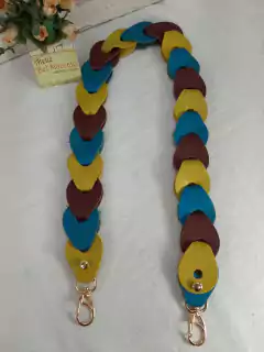 Alça para bolsa elos couro legítimo 78cm alça de ombro - loja online