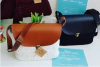 Aba para bolsa de crochê G com fecho couro eco em 3 cores 26x21