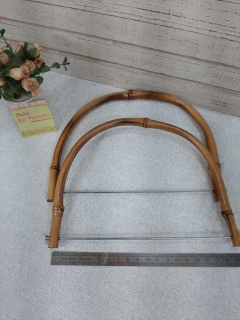 Alça de bambu 19 cm x 17 altura 1 par na internet