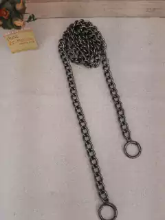 Alça corrente grafite 125 cm com mosquetões ou argolas nas pontas - loja online