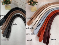 Alça de mão couro legítimo 1 par CORES 50 cm - comprar online