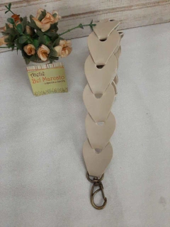 Alça elos de couro eco novas cores com mosquetão 78 cm - comprar online