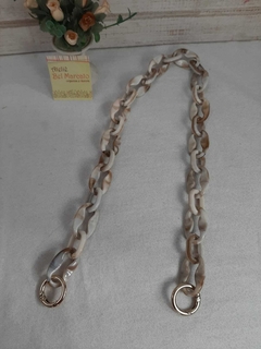Alça elos resina bege mesclado Tampa Bay 60cm c/ argola articulada - comprar online