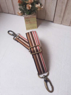 Alça para bolsa transversal listras um clássico! 125 cm LV - comprar online