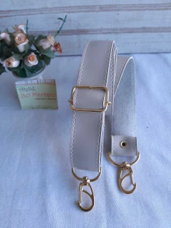 Alça de bolsa tiracolo couro eco 125x2,5cm largura 4 cores - comprar online