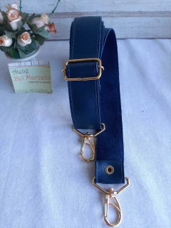 Alça de bolsa tiracolo couro eco 125x2,5cm largura 4 cores