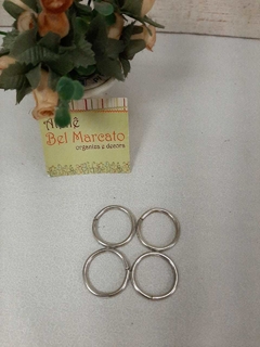 Argola para bolsa de crochê 2 cm pacote com 4 peças