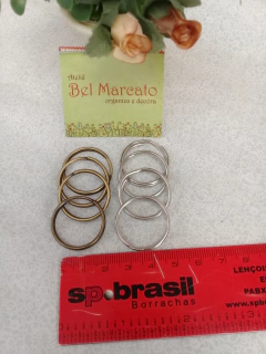 Argola para bolsa de crochê 3 cm pacote com 4 peças