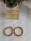 Mosquetão articulado, argola articulada dourada 33 mm 1 par