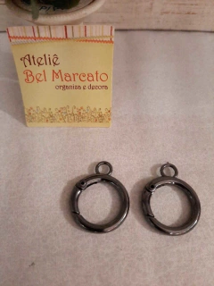 Argola mosquetão, mosquetão articulado com gancho 1 par na internet