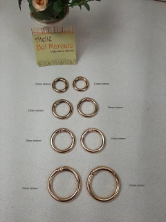Argola articulada com 33 mm mosquetão articulado 1 par dourado - comprar online