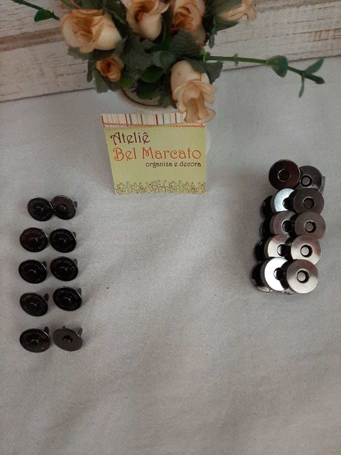 BOTÃO IMANTADO GRAFITE 14 MM PACOTE COM 10 peças - comprar online