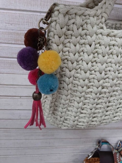 Chaveiro pompom para bolsa chaveiro bolsa - comprar online