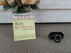 Fecho para bolsa de crochê metal com trava 4 cores na internet