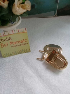 Fecho para bolsa de metal dourado completo - comprar online