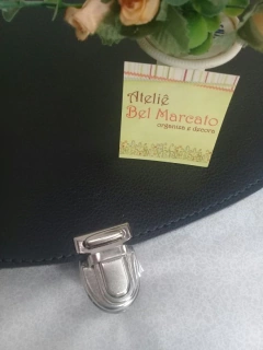 Fecho de bolsa de crochê de metal 3 cores - Ateliê Bel Marcato