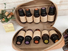 Kit bolsa para difusor Doterra Pétala+1 modelo necessaire castanho na internet