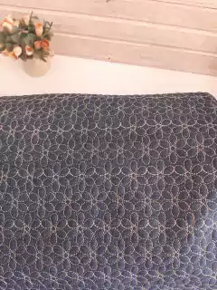 Tecido para mochila tecido jeans matelassê 50 x 75 cm largura