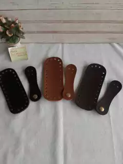 Kit para bolsa de crochê 1fundo+1fecho 4 furos botão imã sint