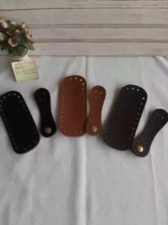 Kit para bolsa de crochê 1fundo+1fecho 4 furos botão imã sint - comprar online