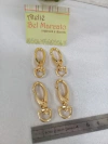 Mosquetão para bolsa 0,8 cm dourado pacote com 4 peças