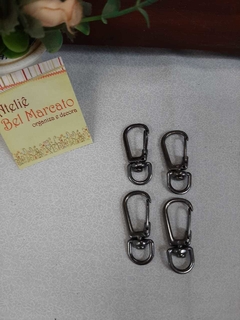 Mosquetão para bolsa 0,8 cm simples pacote com 4 peças
