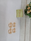 Porta alça para bolsa de metal dourado pacote com 4 peças