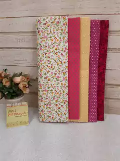 Kit tecido tricoline composê 5 cortes de 30x70cm - comprar online