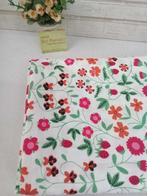 Tecido para patchwork, almofadas estampado floral 100x 40 largura