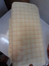 Flanela xadrez amarelo bebê
