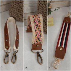 Alça de mão exclusivas com mosquetões últimas PEÇAS até 60cm - Ateliê Bel Marcato