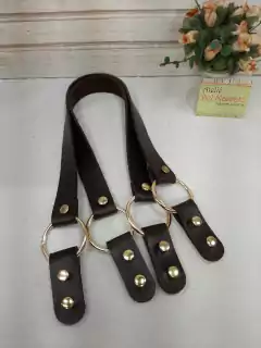 Alçade mão para bolsa porta alça argola dourada 50x2cm 1 par na internet